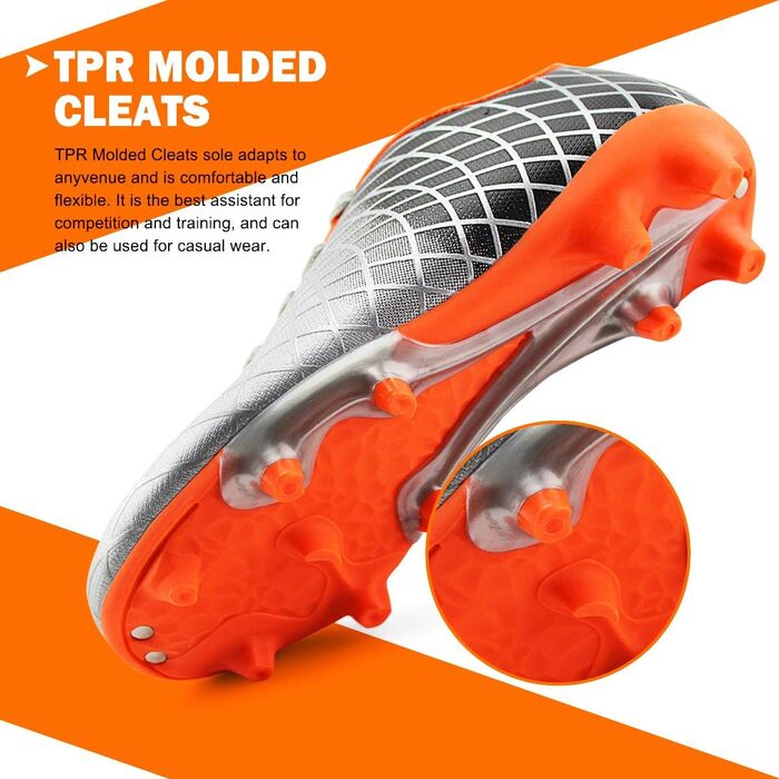 Дитячі футбольні бутси JABASIC для хлопчиків та дівчаток, спортивні, для гри на вулиці (34 EU, Splitter)