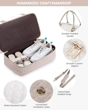 Спортивна сумка LOVEVOOK для жінок з відділенням для взуття, ручна поклажа, сумка для подорожей, вікенд, дуфл, сумка для подорожей, ручна поклажа, клінічна сумка, набір для пологів, для спортзалу, пляжу, сауни, кемпінгу, XL, 2 шт., Бежевий, Ніжний рожевий