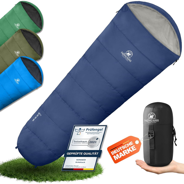 Спальний мішок 3 сезони та літній ультралегкий [750г/1500г] | Намету мішковидний спальний мішок | компактний | для кемпінгу, подорожей, гірських походів | літній спальний мішок блакитний 750г