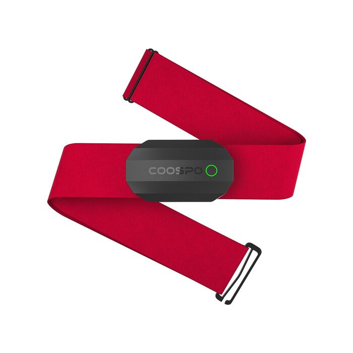 Пульсометр COOSPO H808S з нагрудним ременем ANT+/Bluetooth, HRM Premium, водонепроникний IP67, сумісний з Polar, Wahoo, Garmin, Zwift, Strava