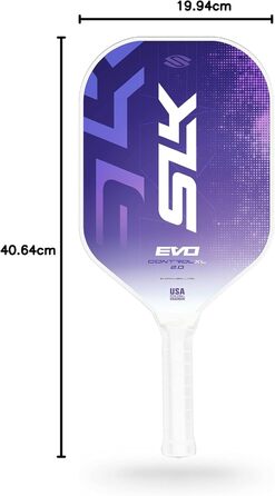 SLK Evo Hybrid & Soft: ракетка для піклболу з гібридним волокном, карбоном та полімерним ядром | 2024