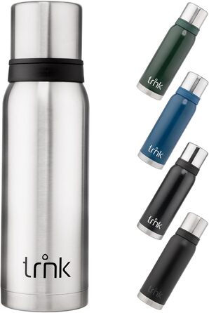 Термос trnk Outdoor Arktis 2, нержавіюча сталь, 1200 мл, BPA-free, 32 год гарячий, кришка з 2 чашками, для походів, можна мити в посудомийці