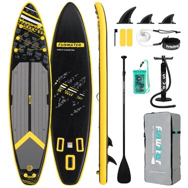 Надувний SUP Борд FunWater 10'6'–11'6' – комплект з аксесуарами для всіх рівнів підготовки
