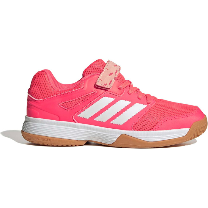 Дитячі кросівки Adidas Speedcourt Unisex для залу (розмір 35.5 EU, колір Solar Turbo Ftwr White Clear Pink)