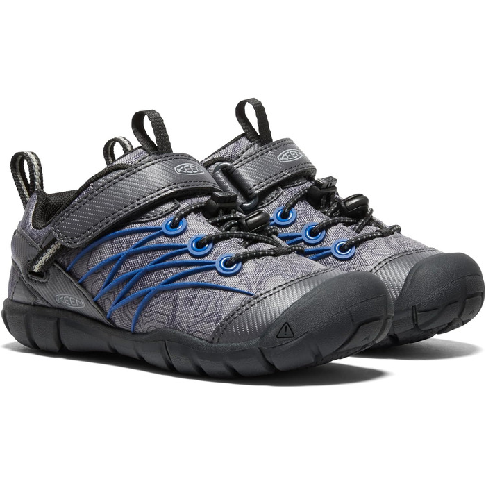 KEEN Chandler Cnx: Трекінгові півчеревики для дітей та дорослих, рожево-зелені, 32 EU, Black/Bright Cobalt