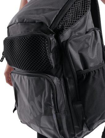 Рюкзак для плавання Arena One Go, чорний, 45 літрів, великий, для подорожей та спорту