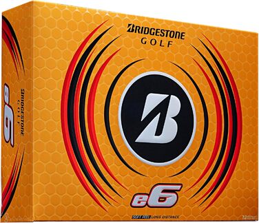 Гольф-м'ячі Bridgestone e6 2023, білі, 12 шт.