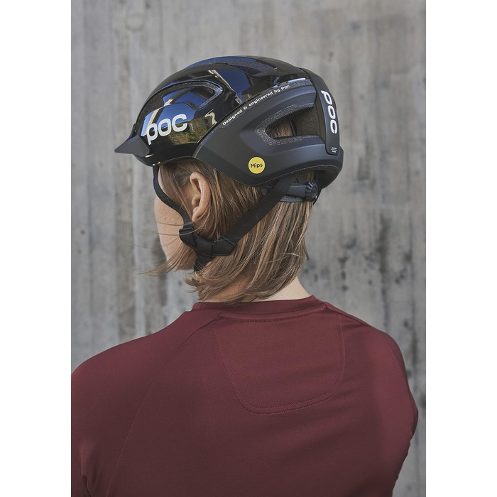 Велосипедний шолом POC Omne Air Resistance MIPS, для MTB та міста, з MIPS захистом, вентиляцією, регульованим козирком, чорний, S (50-56 см)