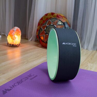 Ролик для йоги Mobiclinic Yoga Rad, європейський бренд, для покращення гнучкості та витривалості, 30x13 см, антиковзний, багатофункціональний, легко миється, бірюзовий