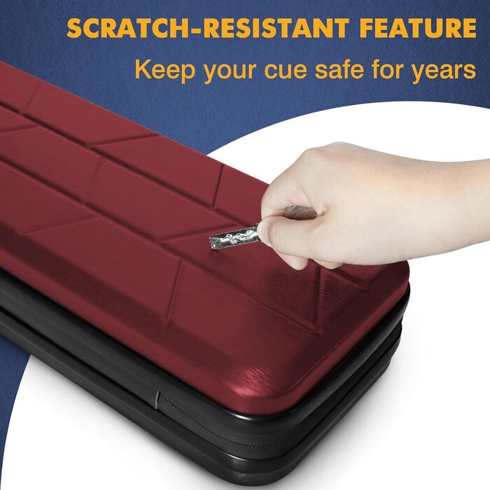 Чохол для більярдного кия Pool-Queue-Tasche: міцний кейс на 10 київ з м'якою шкіряною ручкою та плечовим ременем, для перенесення, чоловічий, однотонний (Getaway Solids)