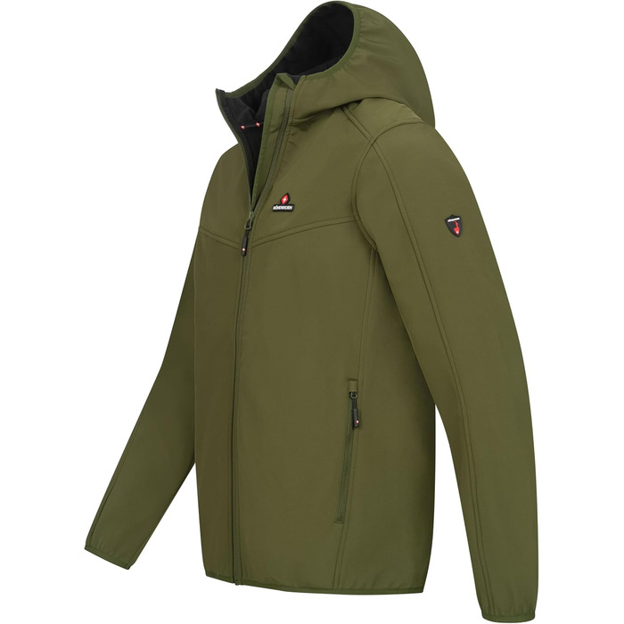 Чоловіча демісезонна куртка Softshell Höhenhorn Apberg для активного відпочинку та аутдору, зелена, розмір L