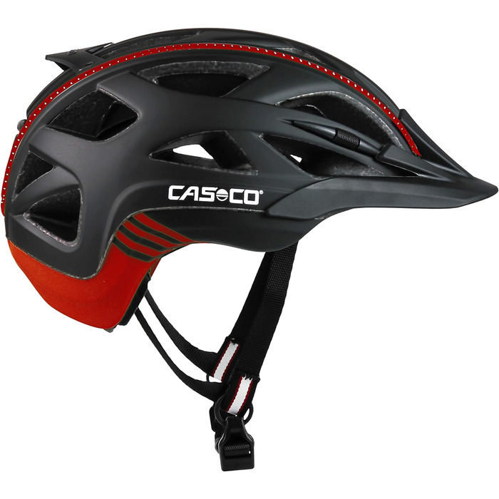 Велошолом Casco Active 2 чорний/червоний, розмір L