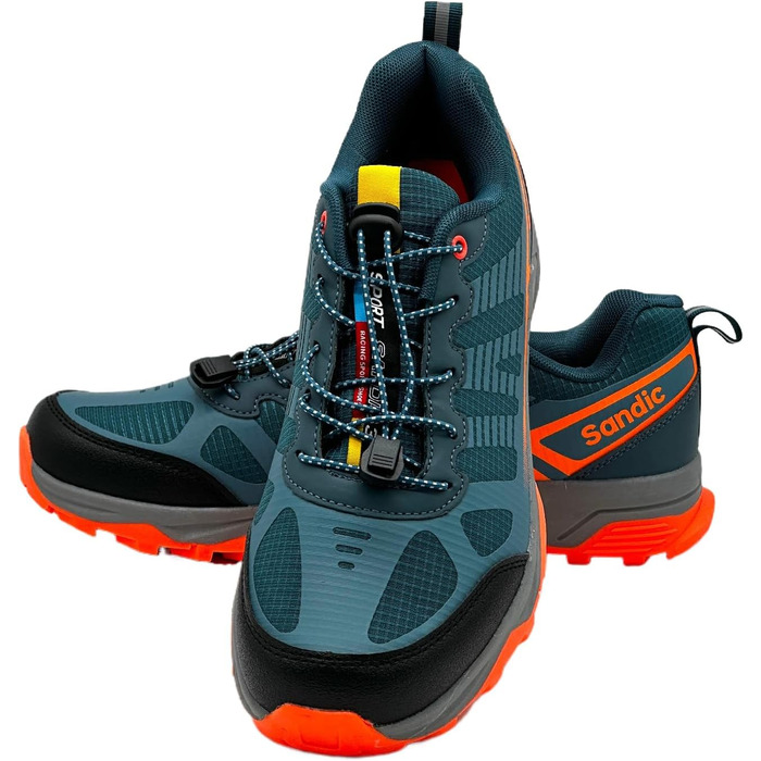 Чоловічі та жіночі трекінгові черевики для хайкінгу та бігу, 46 EU, синьо-помаранчеві