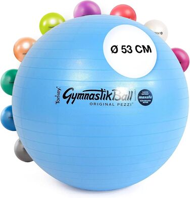 Гімнастичний м'яч PEZZI MAXAFE 42-75 см для фітнесу, офісу, реабілітації та терапії