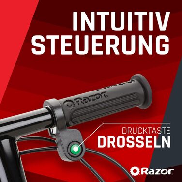 Електросамокат Razor E90 Power, чорний, для дітей