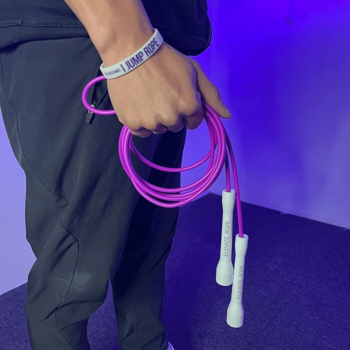 Скакалка Elevate Speed Rope MAX, професійна, PVC з нейлоновим сердечником, 5 мм, 3 м, міцні ручки