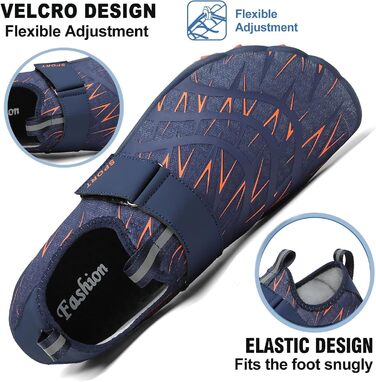 Чоловічі та жіночі аквашузи для плавання та відпочинку на пляжі, швидковисихаючі, антиковзаючі, розмір 35-47, колір блакитний