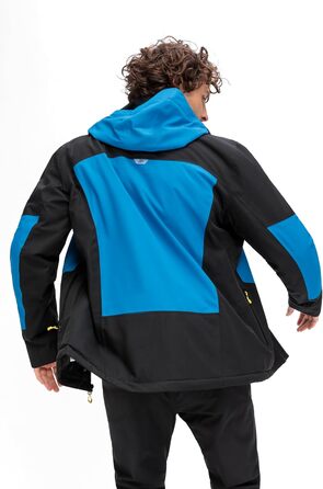 Чоловіча гірськолижна куртка Maier Sports Beskid 60 Black/Imperial Blue: водонепроникна, дихаюча, з 4-стороннім стретчем та утепленням mTHERM