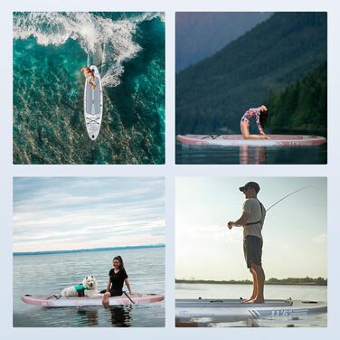 Надувна SUP-дошка TIGERXBANG для плавання, серфінгу, фітнесу