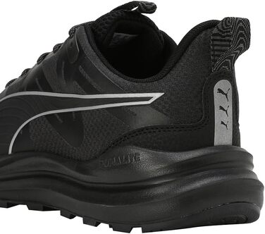 Кросівки для бігу PUMA Reflect Lite Trail PTX, унісекс, 37.5 EU, чорний/срібний/темно-сірий
