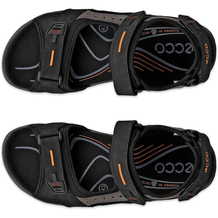 Чоловічі сандалі ECCO Offroad 44 EU чорного кольору - зручне взуття для активного відпочинку