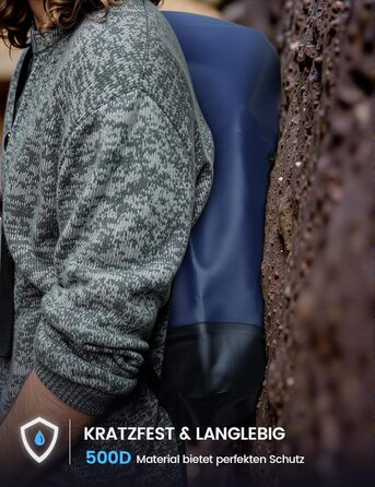 Водонепроникний рюкзак-сумка Dry Bag Lamicall 10 літрів, блакитний - міцний, з водонепроникним чохлом для телефону