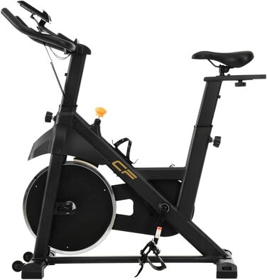 Велотренажер Clover Fitness з LCD-дисплеєм та 6 рівнями опору, чорний