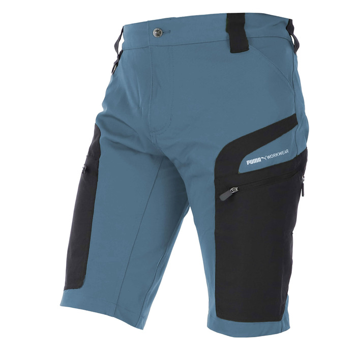 Чоловічі шорти для трекінгу PUMA Workwear Pro-One Adventure — міцний нейлон, 4-way stretch, Sky Blue, розмір L