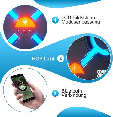 Музична боксерська машина Herbst Music One Punch, настінна, Bluetooth, LED, електронна, з музикою для дітей та дорослих
