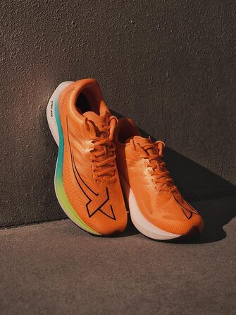 Чоловічі бігові кросівки XTEP One-Piece, літні, сітчасті, дихаючі, з амортизацією, для бігу та спорту (44 EU, флуоресцентний помаранчевий)