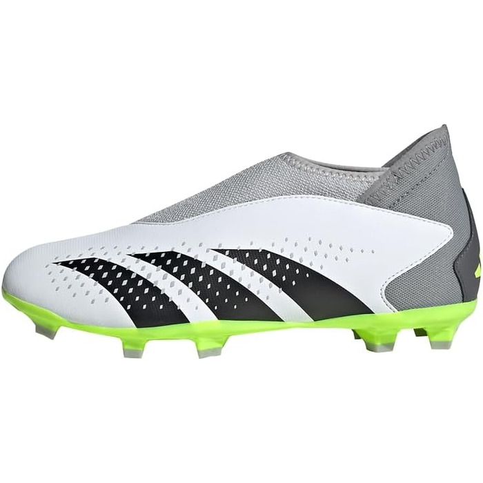 Бутси для футболу Adidas Predator Accuracy.3 Laceless Firm Ground, 38 EU, Cloud White/Core Black/Lucid Lemon