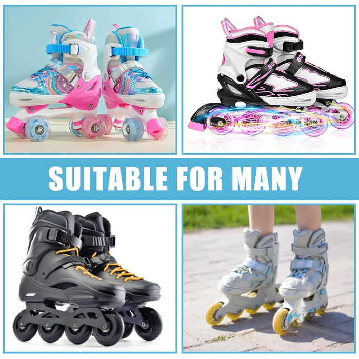 Сумка для роликових ковзанів та ковзанів, блакитна, універсальна (жіноча, чоловіча, дитяча)