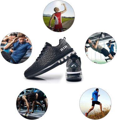 Кросівки для бігу Azooken: чоловічі та жіночі, для занять спортом, джогінгу, тенісу, бігу по вулицях, активного відпочинку, фітнесу, трейлраннінгу. Розміри 36-47. Кольори: білий, синій, чорний.