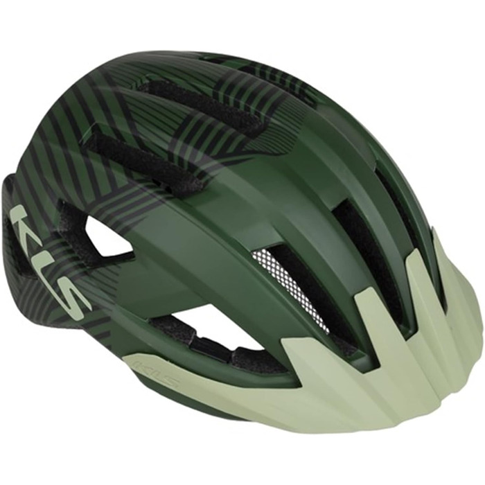 Велосипедний шолом KELLYS Daze KLS MTB, унісекс, регульований, M/L (55-58 см), військово-зелений