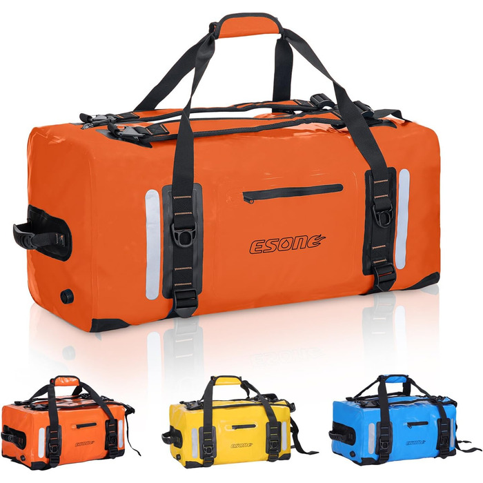Водонепроникний рюкзак ESONE Dry Bags 60L для каякінгу та подорожей (Оранжевий)