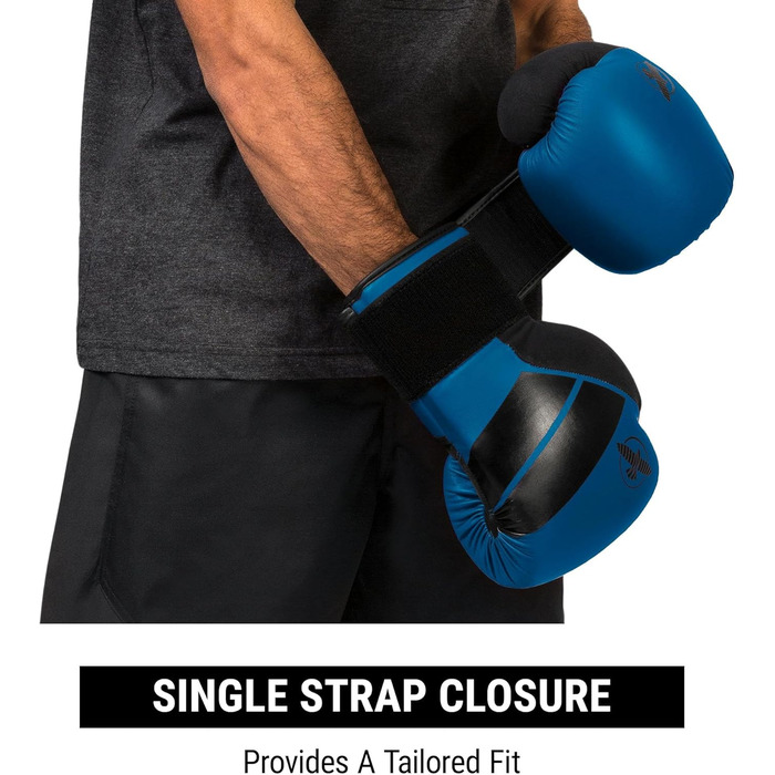 Боксерські рукавички Hayabusa S4 з екошкіри для чоловіків, жінок та дітей, різні ваги (12oz), для тренувань, спарингу, кікбоксингу, бойових мистецтв, Taekwondo, MMA, Muay Thai, блакитні