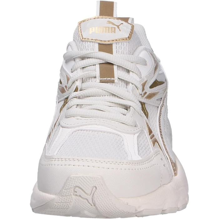 Кросівки PUMA Milenio Tech для жінок, 38 EU, Vapor Gray, Puma Gold, Warm White