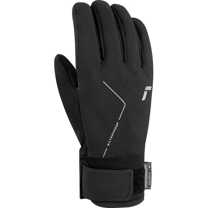 Універсальні спортивні рукавички Reusch Diver X R-TEX XT для сенсорних екранів, водонепроникні, вітрозахисні, дихаючі, для чоловіків і жінок, чорні/сріблясті, розмір 8.5