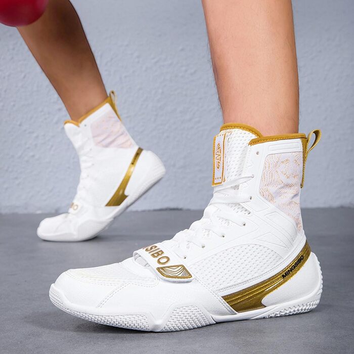 Боксерські черевики для чоловіків та жінок, професійні, для змагань та тренувань, дихаючі, Perlgold (36 EU)