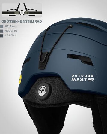 Шолом для гірських лиж та сноуборду Outdooraster ELK IPS універсальний (чоловічий, жіночий, підлітковий)