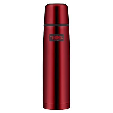 Термос Thermos Light & Compact з нержавіючої сталі, 1.0 л, червоний (Cranberry Red Polished)