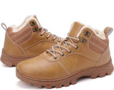 Зимові черевики для чоловіків та жінок – теплі, з підкладкою, снігоступи, легкі, неслизькі, для активного відпочинку та повсякденного носіння (39 EU, Жовтий Gb1172)