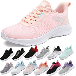 Спортивне взуття для жінок та чоловіків: кросівки для бігу, фітнесу, ходьби та повсякденного носіння. Розміри 35-45 EU, колір рожевий