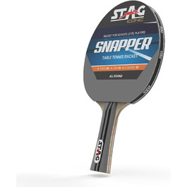 Стіл-тенісний ґрати Stag Iconic Snapper Series | Сірий та чорний | Професійна серія для тренувань | Яскравий дизайн