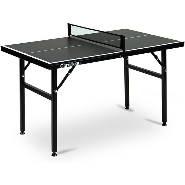 Стіл для пінг-понгу Cornilleau Mini – компактний, регульований, складний – 125 x 75 см – комплект з 2 ракетками та 3 м'ячами – ідеально для дітей та дорослих
