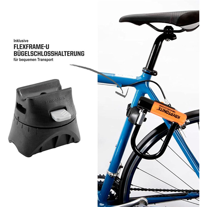 Замок велосипедний Kryptonite Evolution Mini-7, рівень захисту 7/10, сталевий, з кабелем, 3 ключі (1 з LED), 8.3 x 15.3 см