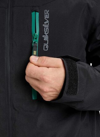 Жилет Quiksilver Titano Herren (Чоловічий) Alond, Чорний (M)