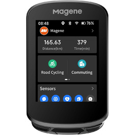 Велокомп'ютер Magene C506 з GPS, кольоровим сенсорним екраном, навігацією, водонепроникний, бездротовий, WiFi та Bluetooth, для велотренувань