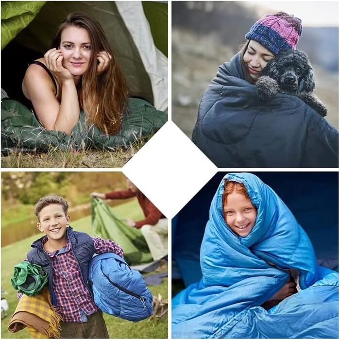 Спальник кокон Mumienschlafsack літній для кемпінгу та дому з капюшоном - легкий та компактний