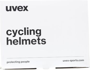 Велосипедний шолом Uvex Race 7 біло-чорний, 55-61 см, захист, регульований розмір, унісекс